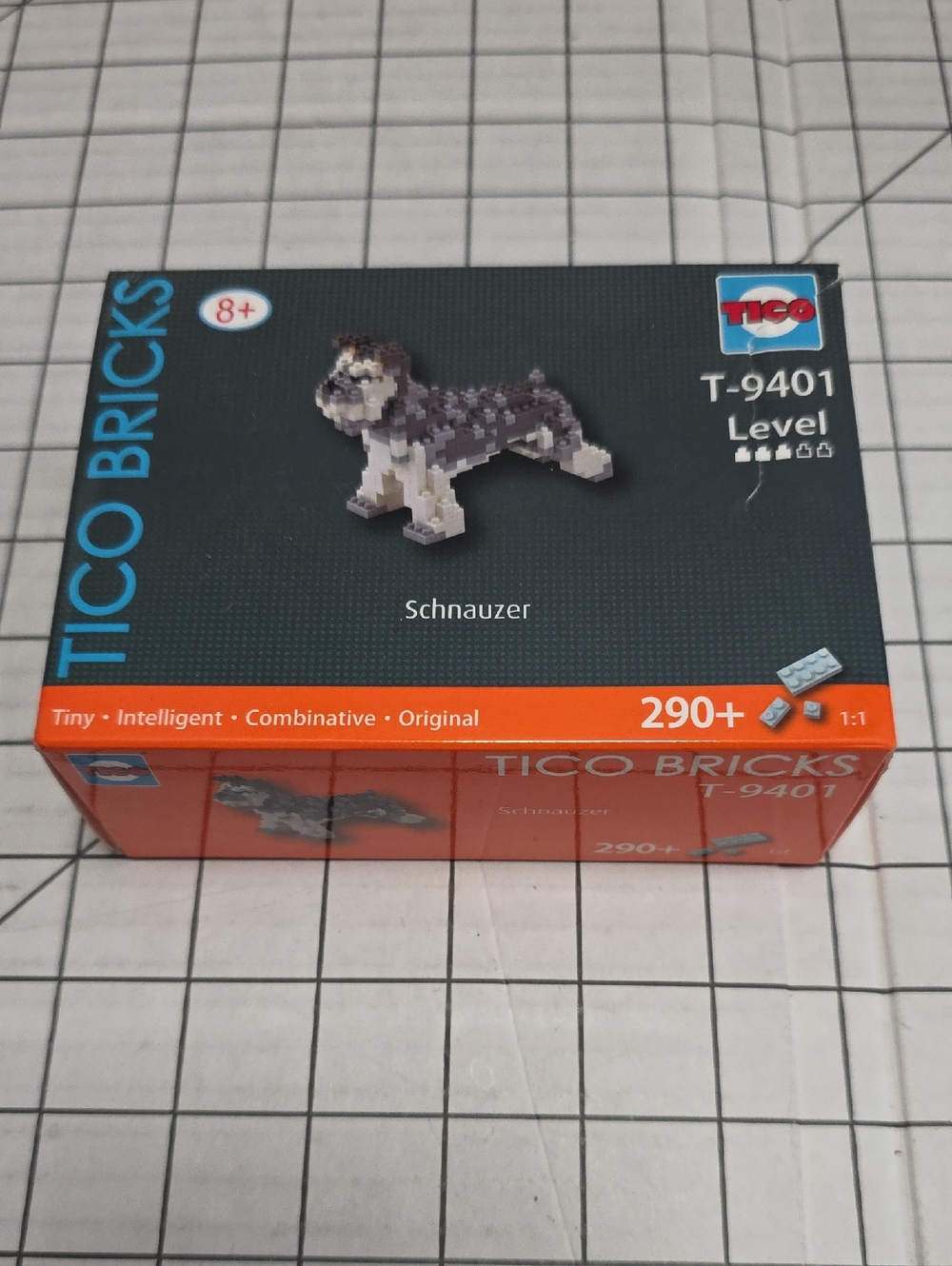 Schnauzer Building Set - Gray & White, TICO Bricks NIB T-9401